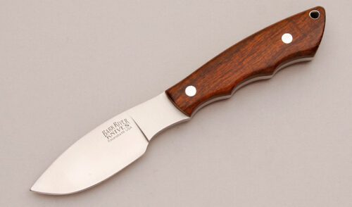 Bark River Knife & Tool Mini Canadian with Desert Ironwood Scales handle material - Obverse Side - Item #KLC11707