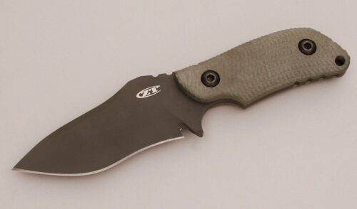 Zero Tolerance Knives 0212 Strider Combat Knife with Green Machined G-10 Scales handle material - Obverse Side - Item #KLC11711