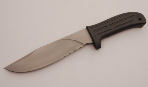 Mission Knives MPK Fighter with Hytrel/Kevlar Handle handle material - Obverse Side - Item #KLC11716