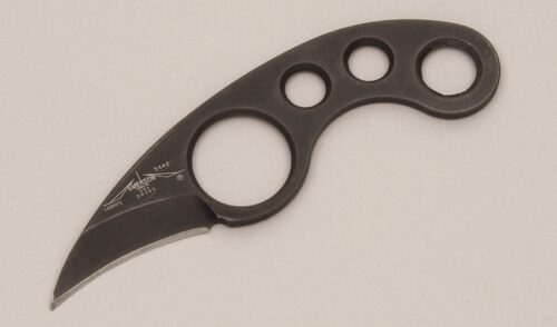 Emerson Knives La Griff Neck Knife with Stainless Skeleton Handle handle material - Obverse Side - Item #KLC11741