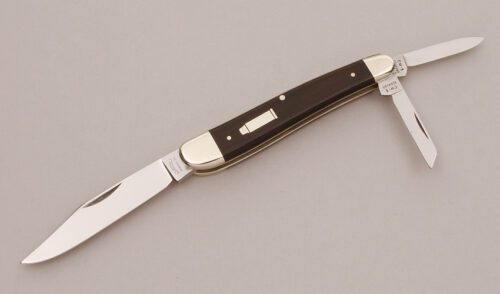A.G. Russell CM-5.44 Magnum Whittler with Ebony Wood Handle Scales handle material - Obverse Side - Item #KLC11783