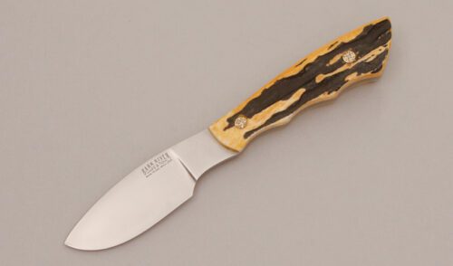 Bark River Knife & Tool Mini Canadian with Bone Stag Handle Scales handle material - Obverse Side - Item #KLC11801