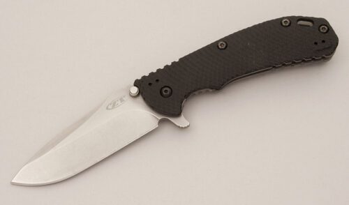 Zero Tolerance Knives 0560 Rick Hinderer Flipper with G10 & Machined Titanium Scales handle material - Obverse Side - Item #KLC11823