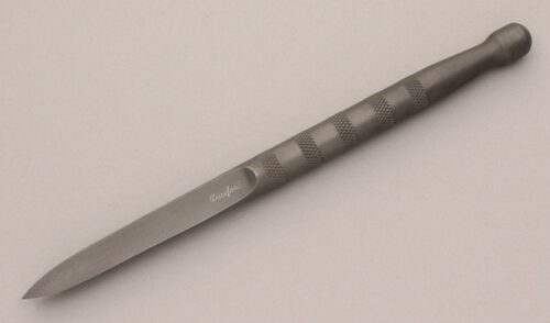 Pat Crawford Custom Devil Dart with 44OC Stainless handle material - Obverse Side - Item #KLC11838