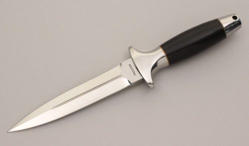 Kershaw Knives 1007 Trooper with Ebony Wood Handle handle material - Obverse Side - Item #KLC11845