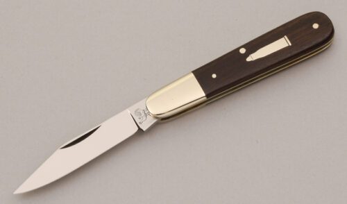 Hen & Rooster CM-8 Zipper Barlow with Mozambique Ebony Scales handle material - Obverse Side - Item #KLC11854