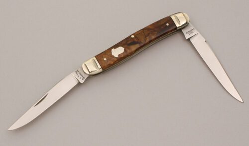 A.G. Russell Classic Muskrat with Brown Pearl Celluloid handle material - Obverse Side - Item #KLC11857