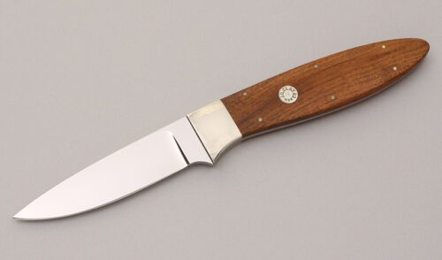 J.D. Clay Small Game Hunter with Mesquite Wood Scales handle material - Obverse Side - Item #KLC11874