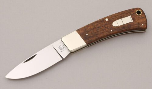 Hen & Rooster CM-7 .45 Long Colt Slip Joint with Rosewood Handle Scales handle material - Obverse Side - Item #KLC11890