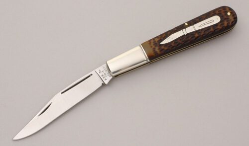 A.G. Russell Grandaddy Barlow with Jigged Delrin Scales handle material - Obverse Side - Item #KLC11891