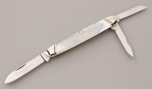 Schatt & Morgan 053 221 Whittler with Mother of Pearl Handle Scales handle material - Obverse Side - Item #KLC11892
