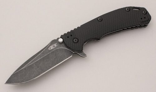 Zero Tolerance Knives 0560BW Rick Hinderer Flipper with G10 & Machined Titanium Scales handle material - Obverse Side - Item #KLC11896