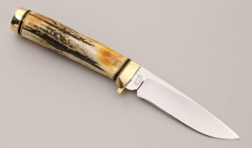R.W. Wilson Hunter with Stag Handle handle material - Obverse Side - Item #KLC11901