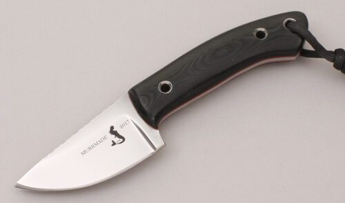 Scott Murr Small Skinner with Black Linen Micarta Scales handle material - Obverse Side - Item #KLC11906