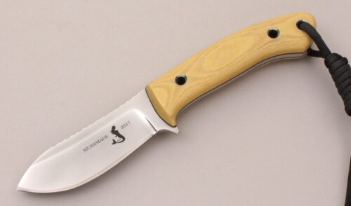 Scott Murr Nesmuk with Ivory Linen Micarta Scales handle material - Obverse Side - Item #KLC11909