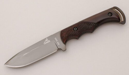 Gerber Knives Cabelas Special Freeman with Cocobolo Wood Handle Scales handle material - Obverse Side - Item #KLC11934