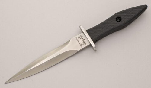 BlackJack Knives Blackmoor Dirk with Textured Kraton Handle handle material - Obverse Side - Item #KLC11946