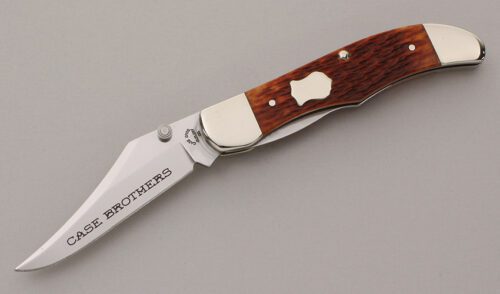 Case Cutlery 61265LC Folding Hunter with Chestnut Jigged Bone Scales handle material - Obverse Side - Item #KLC11961