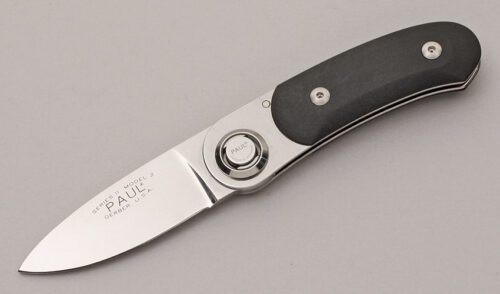 Gerber Knives Paul Series II Model 2 with Black Zytel Scales handle material - Obverse Side - Item #KLC11984