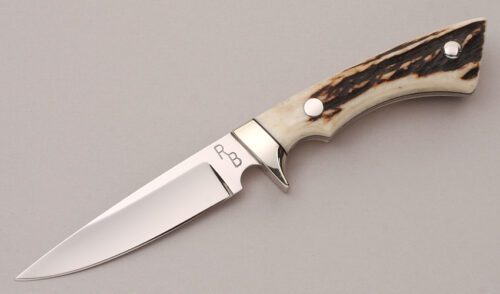 Ray Beers Small Hunter with Stag Handle Scales handle material - Obverse Side - Item #KLC11998