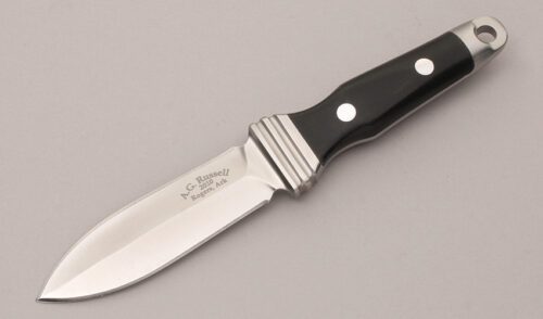 A.G. Russell Sting III with Black Rucarta Handle Scales handle material - Obverse Side - Item #KLC12026