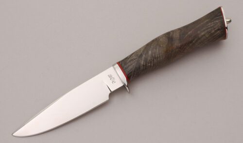 BOC Clip Point Hunter with Buckeye Wood Handle handle material - Obverse Side - Item #KLC12030