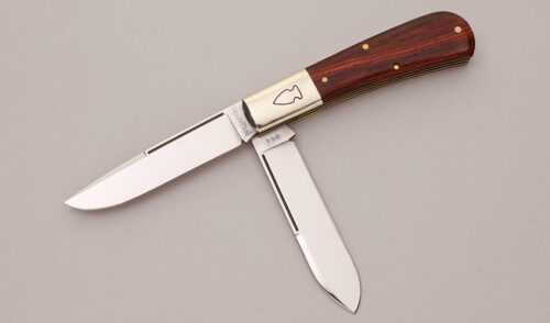 Northwoods Knives Madison Barlow with Cocobolo Wood Scales handle material - Obverse Side - Item #KLC12040
