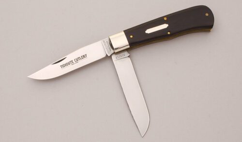 Great Eastern Cutlery Tidioute Missouri Cutlery with Ebony Wood Scales handle material - Obverse Side - Item #KLC12041