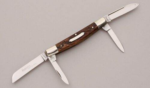 Remington Knives R6073 Congress with Brown Jigged Bone Scales handle material - Obverse Side - Item #KLC12100