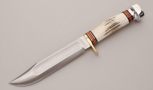 Marble's Knives Ideal with Stag Handle handle material - Obverse Side - Item #KLC12109