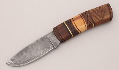 Unknown Maker Scandinavian Style Hunter with Carved Wood Handle handle material - Obverse Side - Item #KLC12126