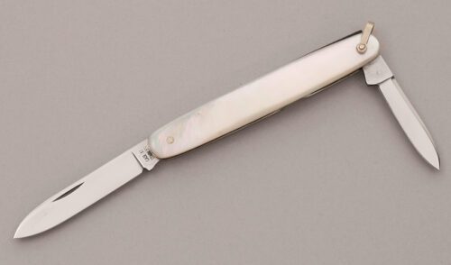 Case Cutlery .053 SR Senator Pen Knife with Mother of Pearl Scales handle material - Obverse Side - Item #KLC12148