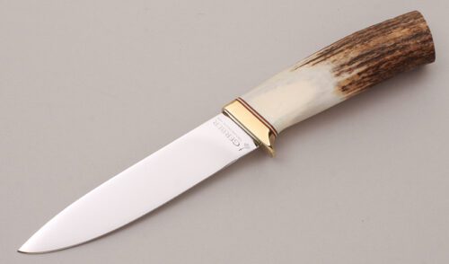 Gerber Knives C475 Hunter with Stag Handle handle material - Obverse Side - Item #KLC12164