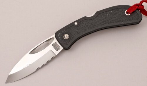 David Boye Midlock Folder with Black Zytel Handle Scales handle material - Obverse Side - Item #KLC12173