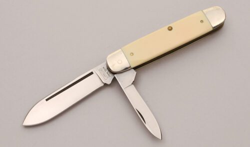 Camillus Cutlery Equal End Jack with Ivory Delrin Handle Scales handle material - Obverse Side - Item #KLC12197