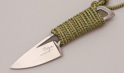 David Boye Basic 2 Marine Knife with Cord Wrapped Steel Handle handle material - Obverse Side - Item #KLC12219