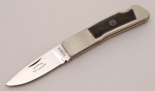 Gerber Knives 8052 Loveless Lockback Folder with Steel Frame handle material - Obverse Side - Item #KLC12251