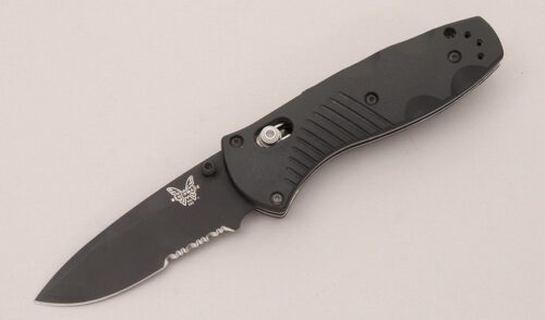 Benchmade Knives 585 Osborne Mini Barrage with Valox Handle Scales handle material - Obverse Side - Item #KLC12260