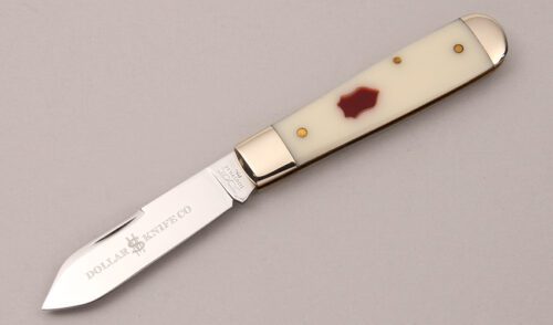 Schatt & Morgan Model 69 DK Slip Joint Folder with Faux Ivory Handle Scales handle material - Obverse Side - Item #KLC12264