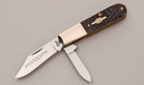 Case Cutlery 62009 1/2 Barlow with Jigged Bone Scales handle material - Obverse Side - Item #KLC12270
