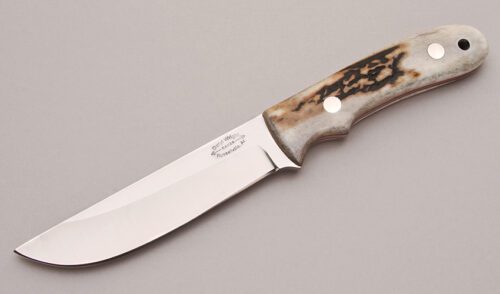Deryl Wright Hunter with Stag Handle Scales handle material - Obverse Side - Item #KLC12291