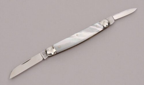E. Bruckmann Two Blade Congress with Mother of Pearl Scales handle material - Obverse Side - Item #KLC12317