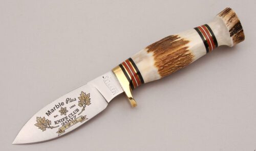 Marble's Knives 2007 Club Knife with Stag Handle handle material - Obverse Side - Item #KLC12326