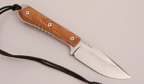 Chris Reeve Knives Nyala with Tamboti Wood Handle Scales handle material - Obverse Side - Item #KLC12383