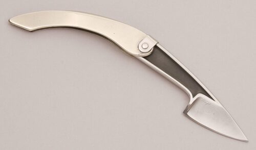 David Boye Tweezerlock Folder with Nickel Silver Handle handle material - Obverse Side - Item #KLC12398