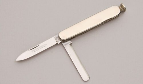 Bruckmann Knives Pipe Tool with Nickel Silver Frame handle material - Obverse Side - Item #KLC12424