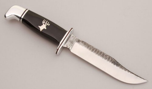 Buck Knives 119 Special Chip Flint Buffalo with Buffalo Horn Handle handle material - Obverse Side - Item #KLC12449