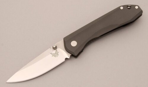Benchmade Knives 765 Mini Ti Monolock Folder with Titanium Frame handle material - Obverse Side - Item #KLC12470