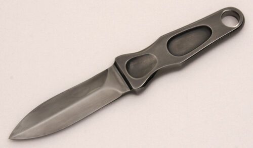 A.G. Russell 1977 Sting with Black Chrome Finished Steel handle material - Obverse Side - Item #KLC12495