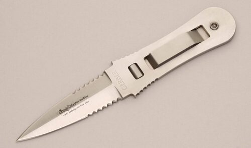 Gerber Knives 5305 Blackie Collins Clip-Lock with Stainless Steel handle material - Obverse Side - Item #KLC12512